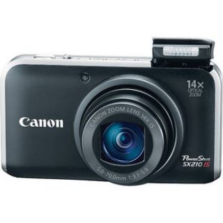 Canon PowerShot SX210 IS Digital Camera (Black) 4246B001