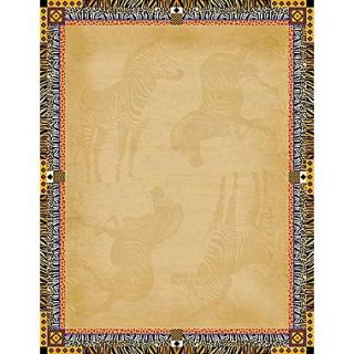Barker Creek Africa Stationery Decorative Paper 8.5 x 11, Brown (LL721)