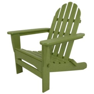 POLYWOOD Classic Lime Patio Adirondack Chair AD5030LI