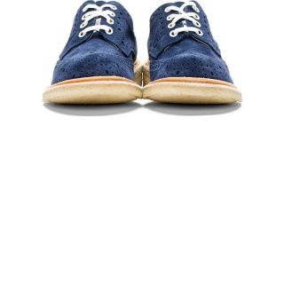 Made by Hand Navy Suede Softy Bourton Brogues