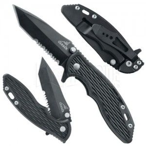 Gerber Knives 22 41584 Torch I Tanto Folding Knife, Serrated Edge   Stainless Steel   Black Finish