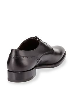 Ermenegildo Zegna Perforated Derby Shoe, Black