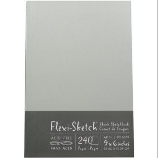 Flexi Sketch Blank Sketchbook 9"X6" 120 Sheets Mist