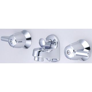 Central Brass Wall Mounted Bathroom Sink Faucet with Double Lever