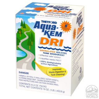 Thetford Aqua Kem Dri   Eight 2 oz. packs   Thetford 20720   Sewer Deodorizers & Treatment