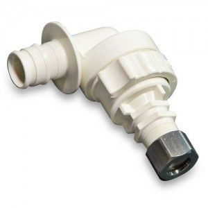 Uponor Wirsbo Q4905038 ProPEX EP Angle Stop Valve for 1/2" PEX