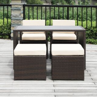 Handy Living Ventura 5 Piece Seating Group with Cushions