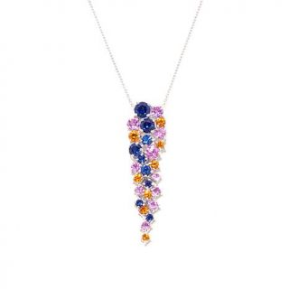 Victoria Wieck 5.21ct Absolute™ Multicolor Created Sapphire Pendant with    7930319