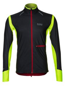 Gore Running Wear AIR WINDSTOPPER   Sports jacket   black/neon yellow