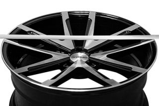 Sothis SC0012010545+40GBM   5 x 114.3mm Single Bolt Pattern Gloss Black, with Machined Face 20" x 10" SC1 Wheels   Alloy Wheels & Rims
