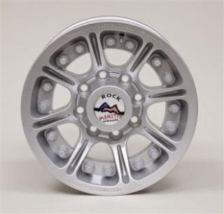 Hutchinson Wheels   Hutchinson D.O.T. Beadlock, 17x8.5 with 8 on 6.5 Bolt Pattern   Sparkle Silver