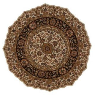 Home Decorators Collection Masterpiece Red 3 ft. 6 in. Round Area Rug 3713955110